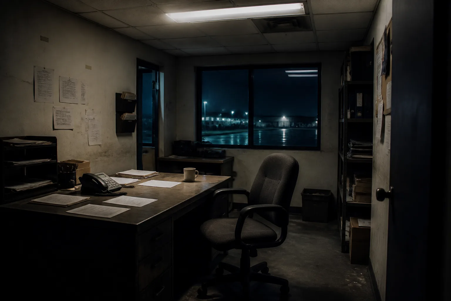 Shop office after hours